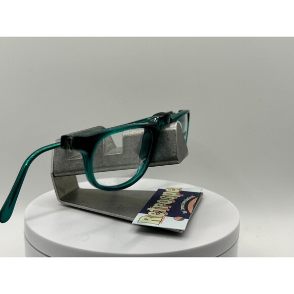True Vintage Eyeglasses NOS Half Eye/Reader Original Demo Lens Dimensions Green - Picture 3 of 10